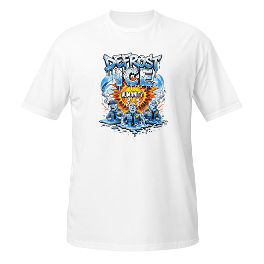 Defrost ice white tee mockup
